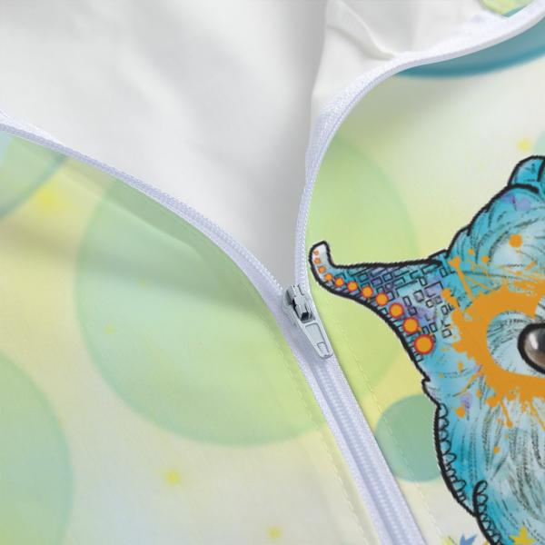 Leichte Regenjacke  Anton – Popart Hundemotiv, 100 % Polyester, Unisex, Mix, Mischling, West Highland Terrier, Westi